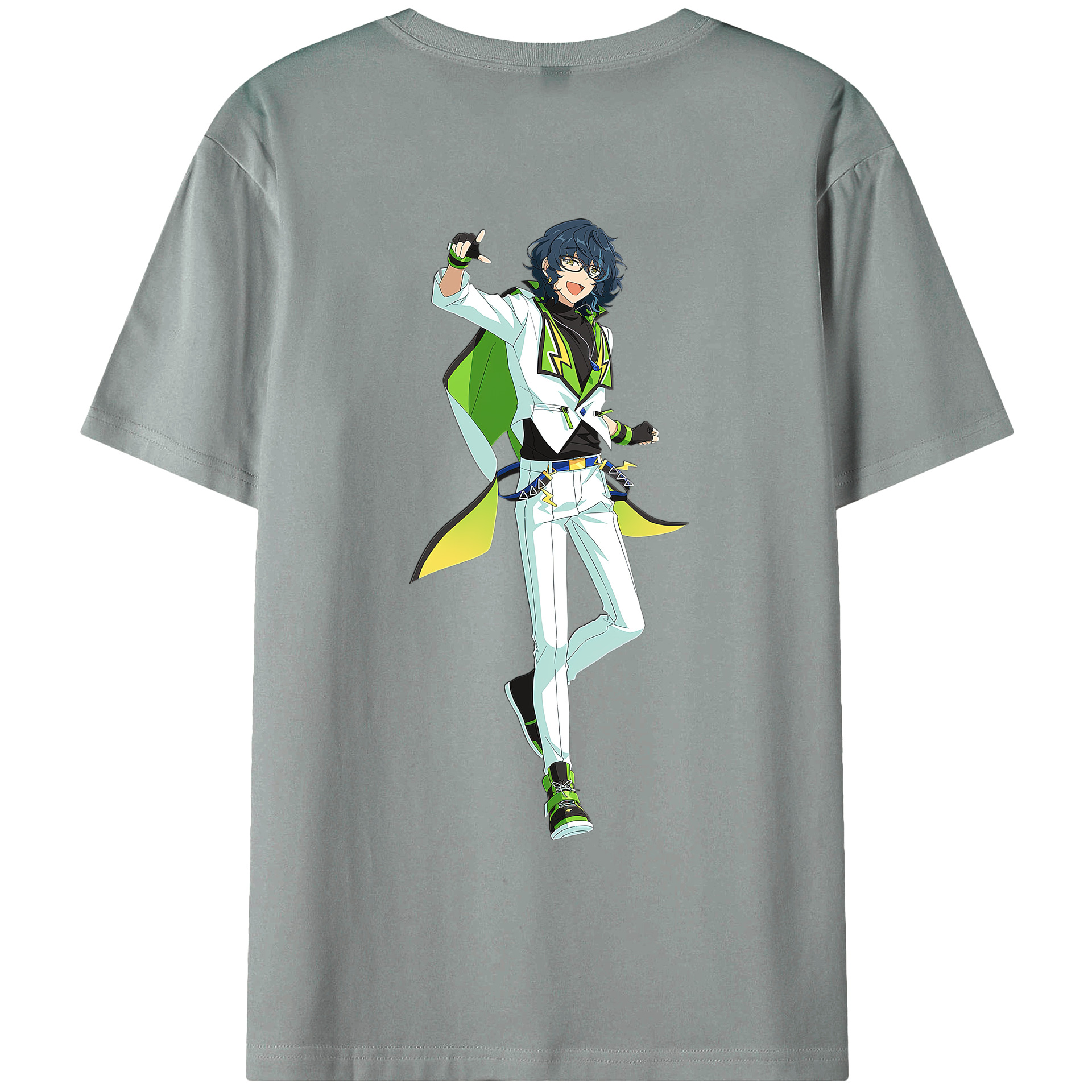 （画像用） あんさんぶるスターズ! Ensemble Stars 綿100％ メンズ半袖Tシャツ（バックプリント） 通気性